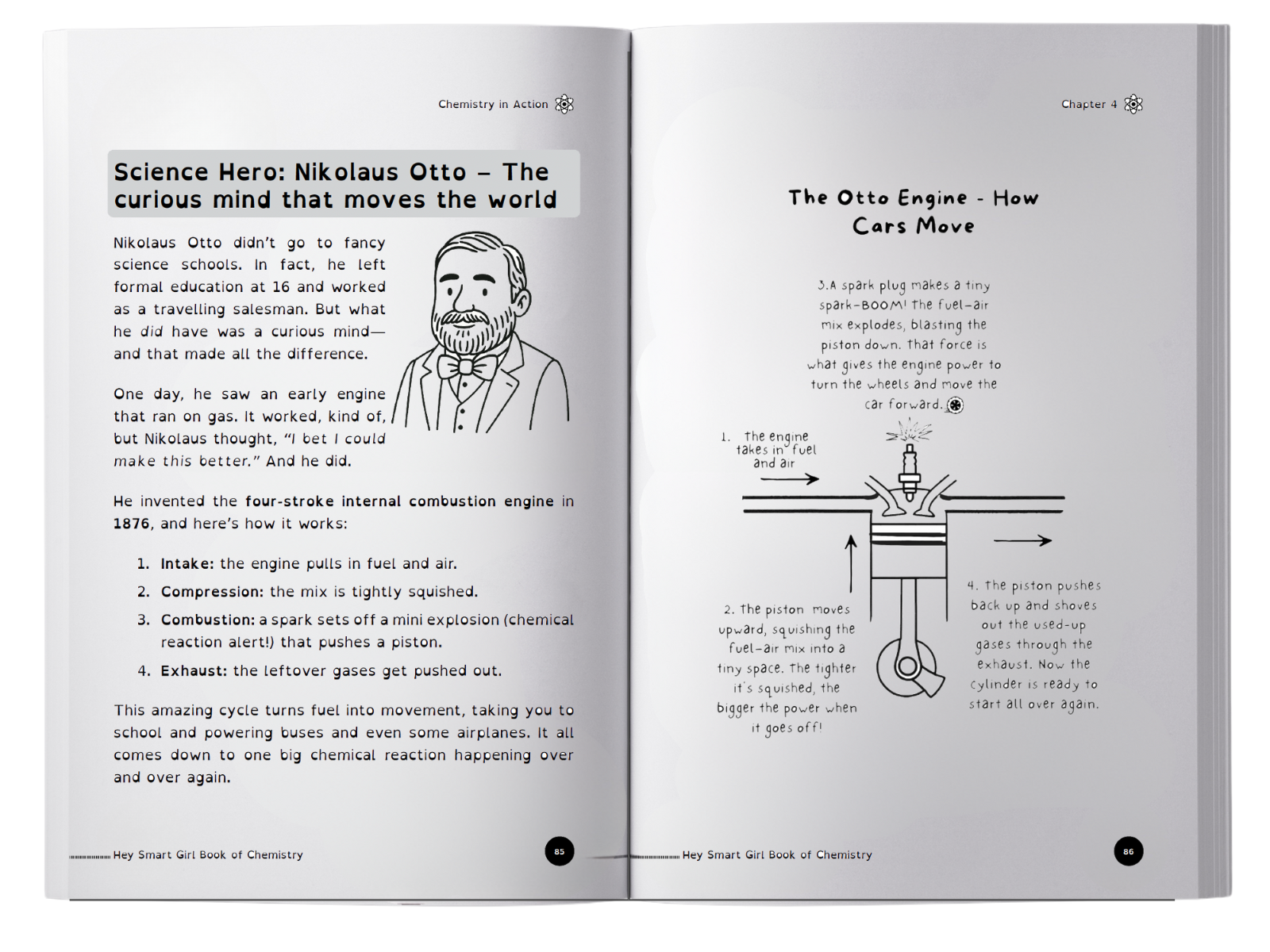 Female chemist profile page