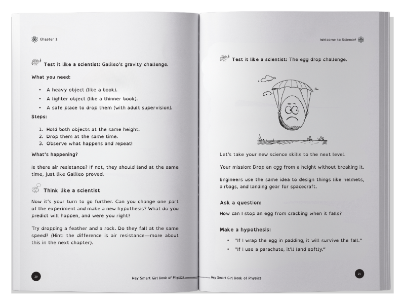 Physics STEM activities and experiments for girls