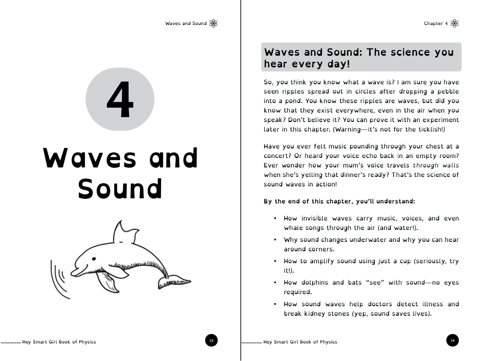 Fun physics pages from Hey Smart Girl book