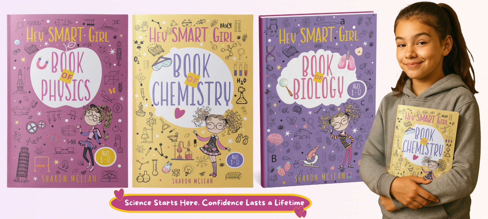 Hey Smart Girl STEM Book Series for Girls Ages 8–12