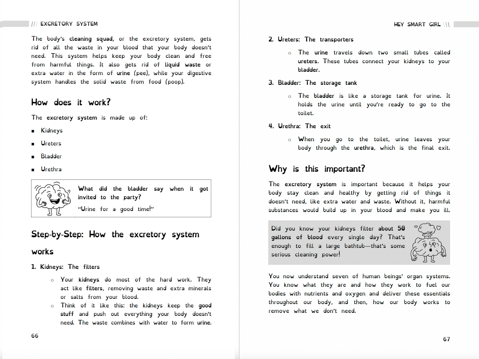 Jokes and trivia pages in biology book