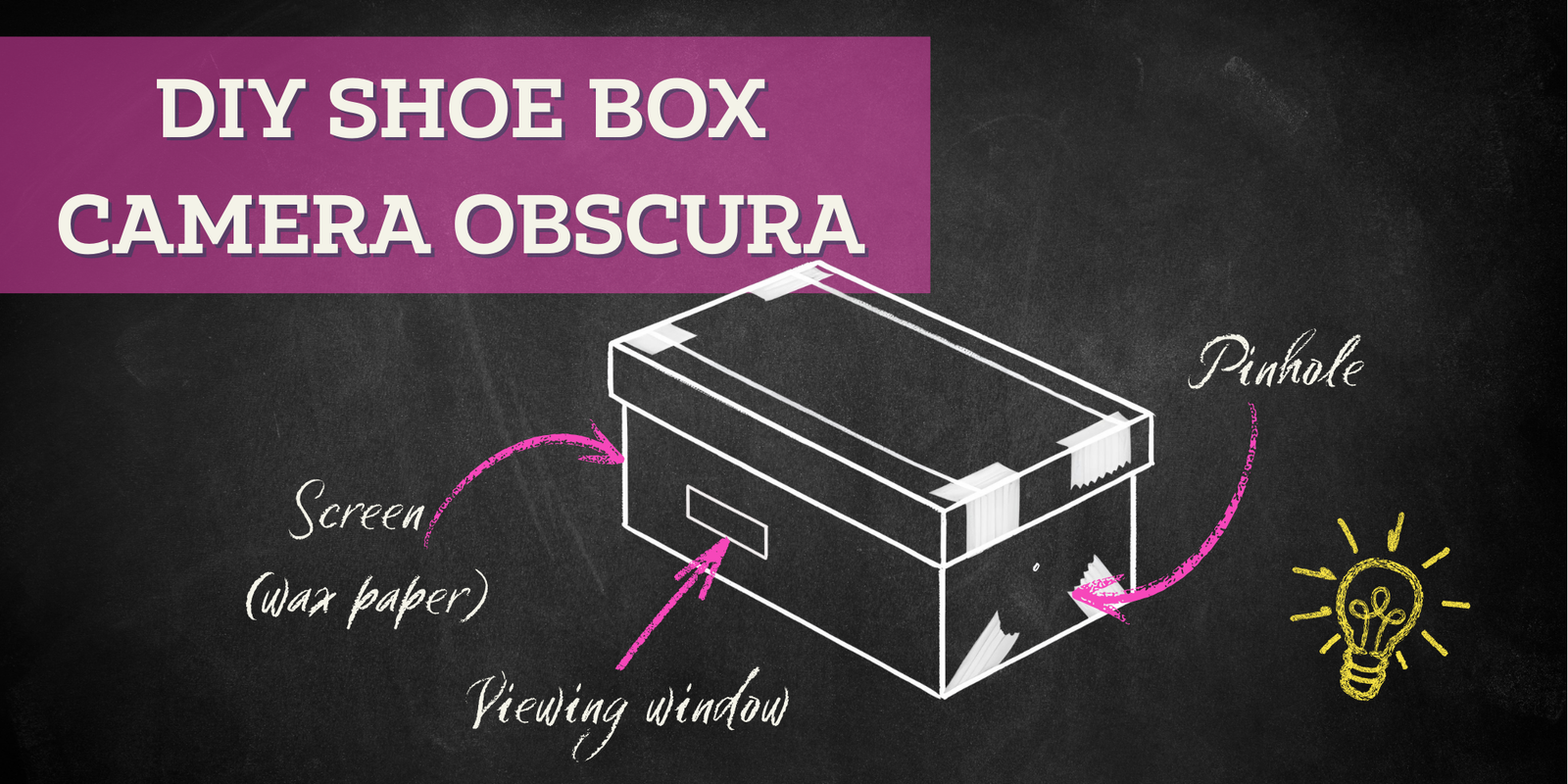Make a camera obscura experiment for kids
