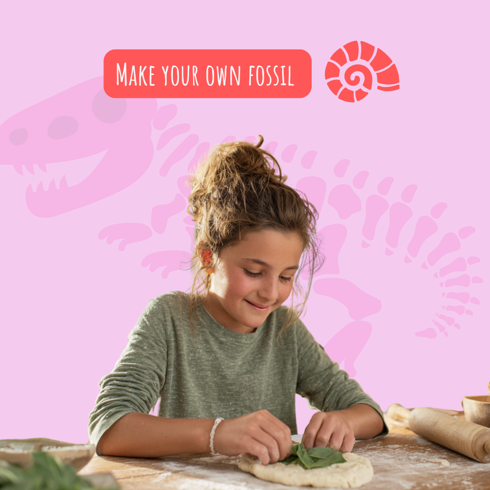 Make your own fossil Earth science experiment for kids