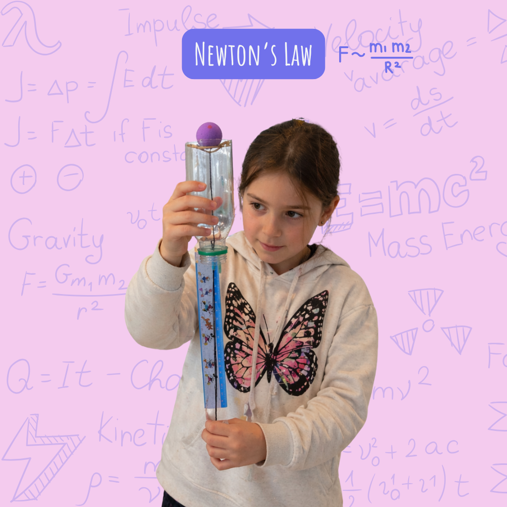 Newton's Laws of Motion experiments for kids at home