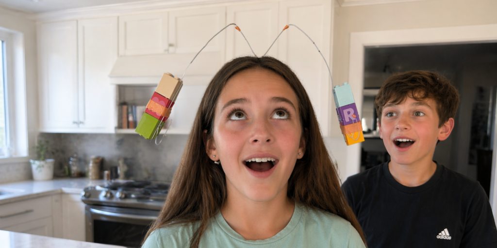 Teach inertia with this simple at home physics experiment for kids