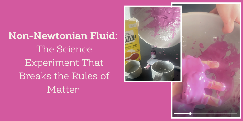 States of Matter - At home fun science experiment teaching non-newtonian fluid.